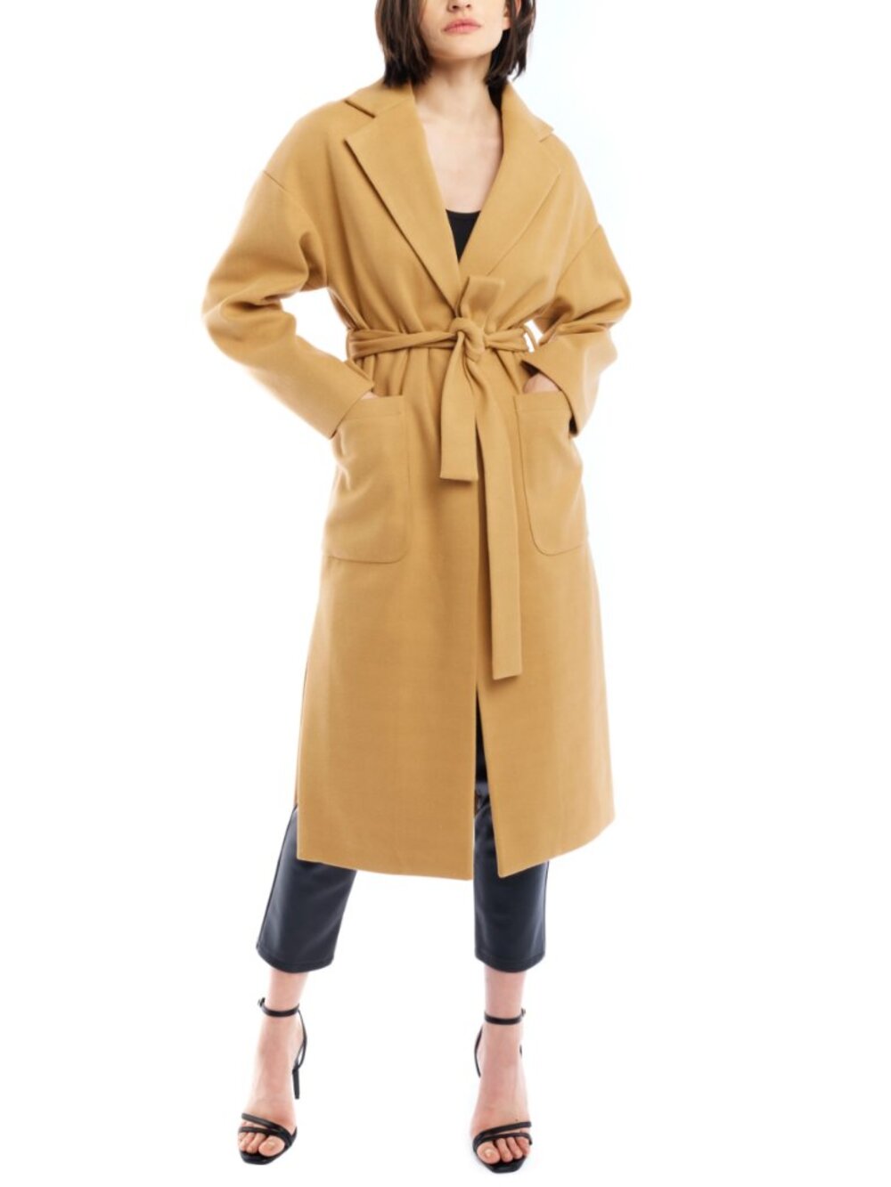 LBLC The Label Marie Belted Long Coat | Small